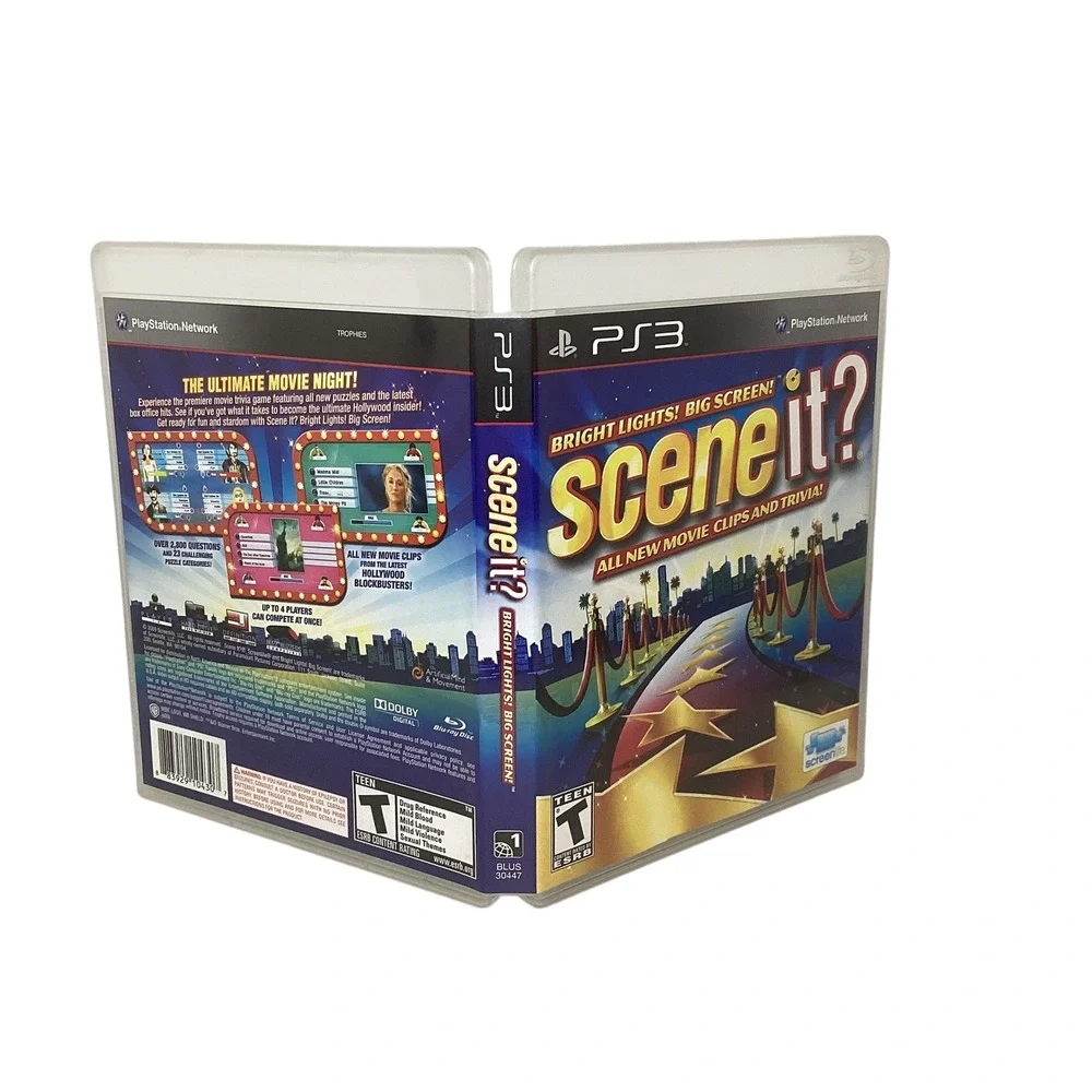 Scene It? Bright Lights! Big Screen! Sony PlayStation 3 PS3 Movie Trivia Game